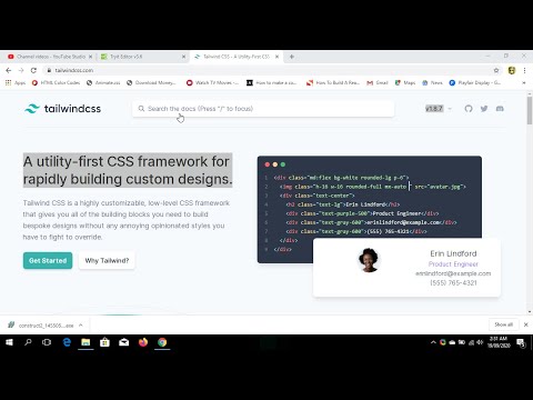 I made a responsive website under 5 minutes |Tailwinds CSS tutorial