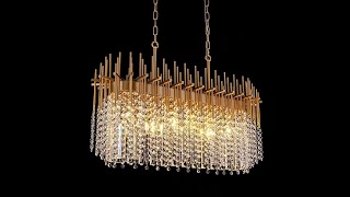 Wellmet Modern Gold Chandelier