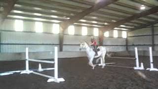 Lisa and Dublin doing gridwork.
