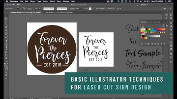 Basic Name Sign Design in Illustrator for the Glowforge