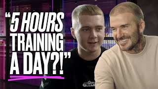 “HOW MUCH TRAINING?!” David Beckham shocked by esports pro | PATH TO PRO