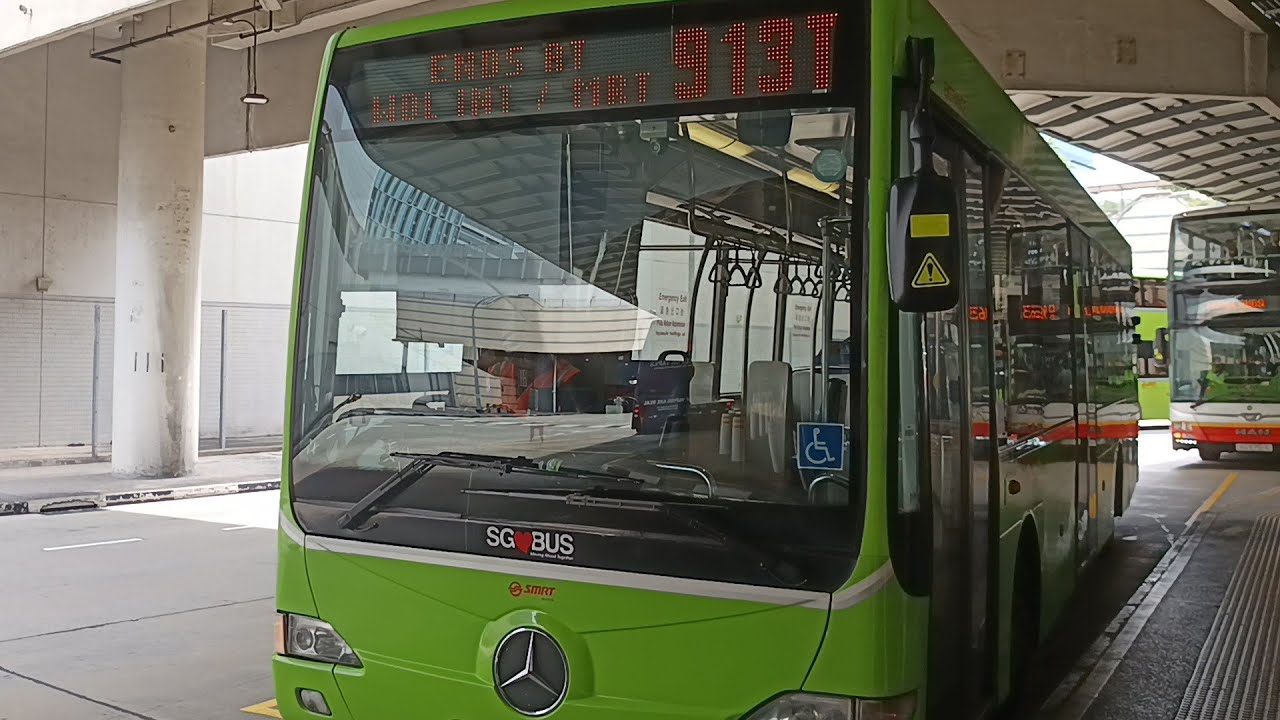 Mercedes Benz OC500LE joyride with loud radiator fan and kickdowns on service 913T 