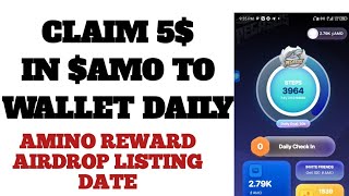 INSTANT 5$ IN $AMO DAILY| CLAIM FREE $AMO TOKENS DAILY| LEGIT AIRDROP