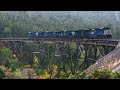 Montana Rail Link Trains on the Mullan Pass - SD70ACe Helpers on 2.2% Grades