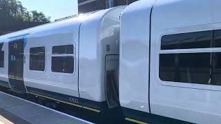 Class 458/4 departs Feltham for London Waterloo via hounslow (old refurbished 458/0 unit)