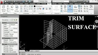 #Surface trim command in AutoCAD#Autocad surface trim command#Trim surface for AutoCAD 3D basic#