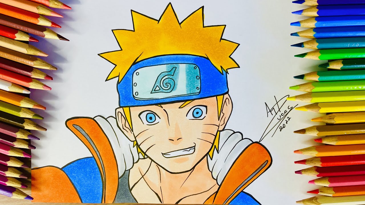 COMO DESENHAR O NARUTO CLÁSSICO - How to Draw Naruto 