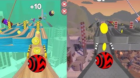 SAME LEVELS GOING BALLS VS ROLLING BALL GAME PLAY SPEED RUN WALKTHROUGH IOS GAMES ANDROID  GAMES