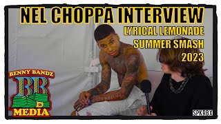 NLE CHOPPA  interview Lyrical Lemonade Summer Smash 2023 presented by #spkrbx