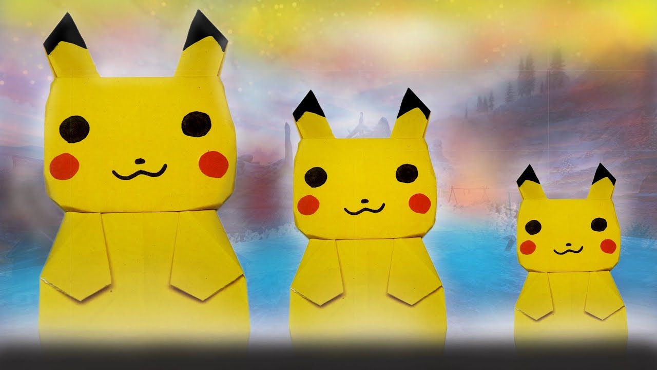 Paper Pokemon | Diy Craft Ideas | Origami Pikachu | Pokemon Craft Ideas | Popular Craft