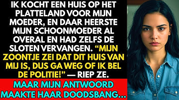 Ik kocht een huis voor mijn moeder, maar mijn schoonmoeder pakte het en verving de sloten, dus ik...