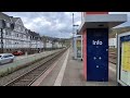 Einfahrt d. VIAS.RB91 n. Siegen Hbf., in Lennestadt-Meggen Bf. (Do., 16.04.26 / 17:42 +1' 17:43 Uhr)