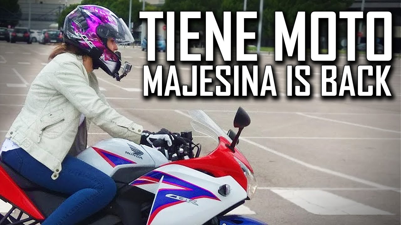 Chica aprende a conducir una MOTO DEPORTIVA - Majesina en Moto 2