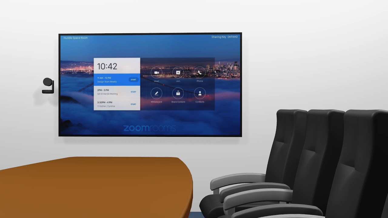 Zoom Room Conference Room - Test Render - YouTube