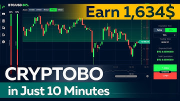 Earn 1634$ in Just 10 Minutes By BTC. Binary Trading Platform CryptoBO