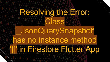 Resolving the Error: Class 