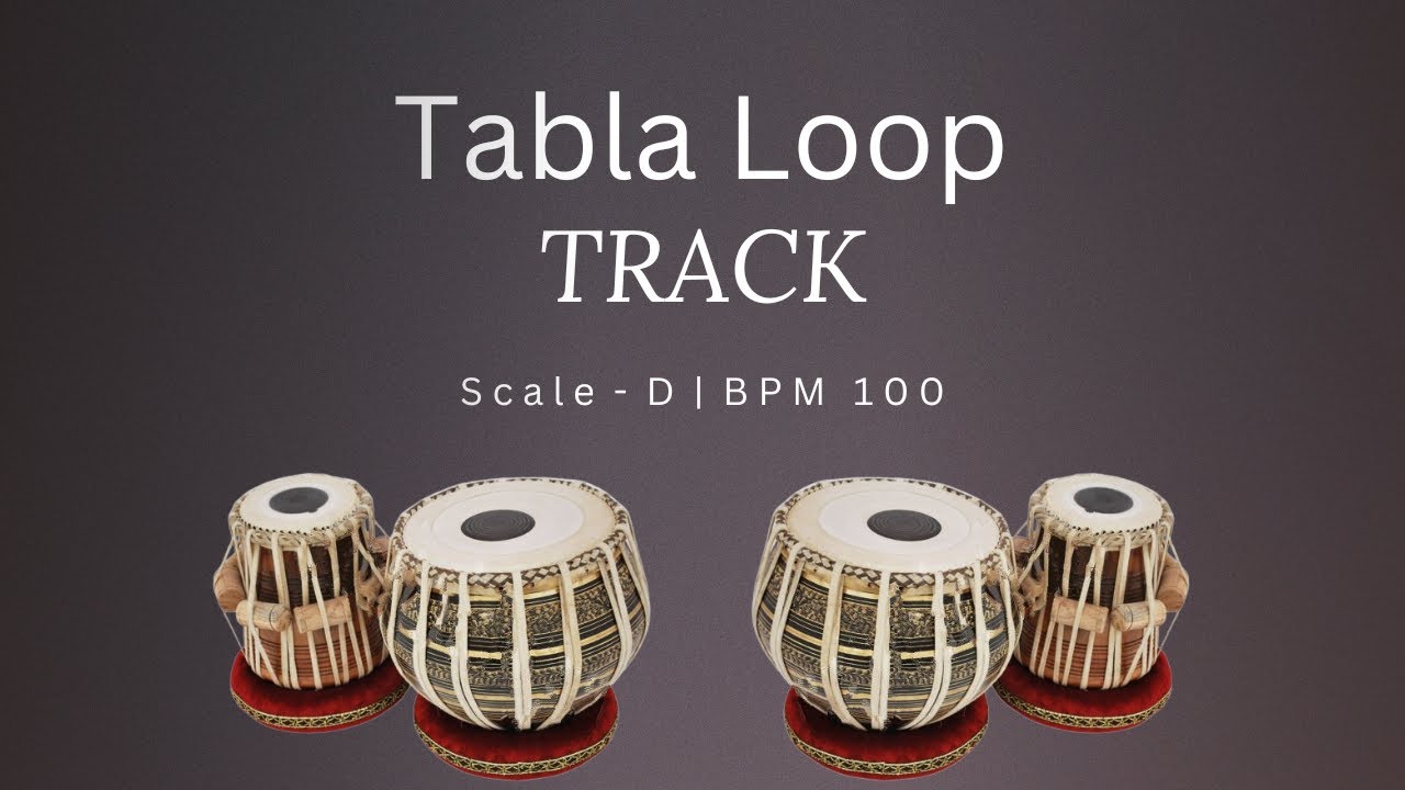 Tabla Loop Track D 100 BPM | Tabla Rhythm Loop For Riyaz & Practice ...