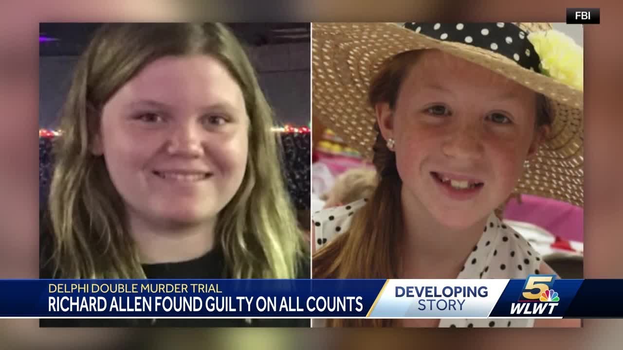 Richard Allen found guilty on all counts in killings of 2 teens in ...