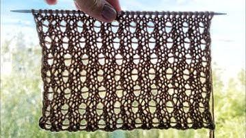 💥 Оригинальный ажурный узор спицами для вязания летних изделий 💥