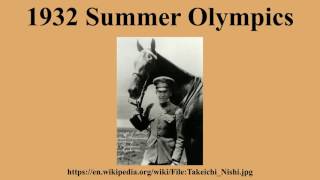 1932 Summer Olympics