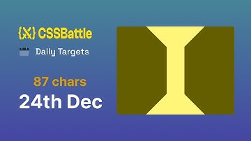 CSS Battle - Daily Target 24th December 2023 solution | CSS Challenge