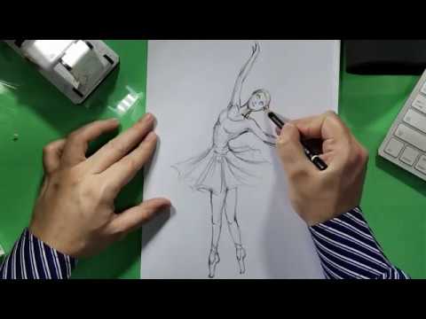 Disegnare Una Ballerina A Matita Tutorial Youtube