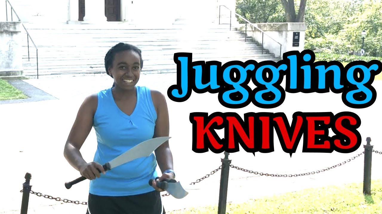 Juggling KNIVES for the First Time!! DANGEROUS Juggling YouTube