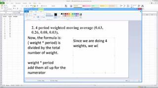 How to Find a Weighted Moving Average. [HD]