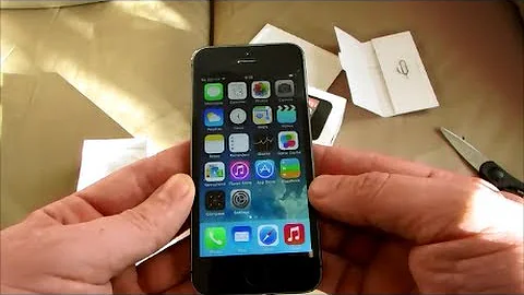 New Apple iPhone 5S Unboxing space grey 16gb  phone