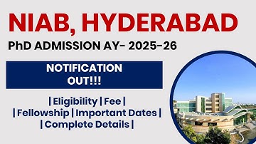 BRIC-NIAB PhD Admission AY 2025–26 | Apply Now! | The Researchist