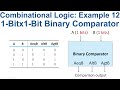 [52] 1 bit x 1 bit binary comparator digital design