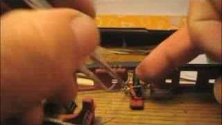 Carronade Installation HMS Snake Steve Priske Model Shipwright