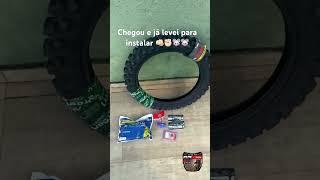 Levei para instalar o pneu, travas e rolete da corrente que detonaram no trilhão do FDS!!! 👊🏻✊🏻🐭