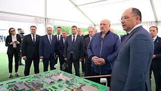 Lukashenko visits mining and processing complex in Lyuban district