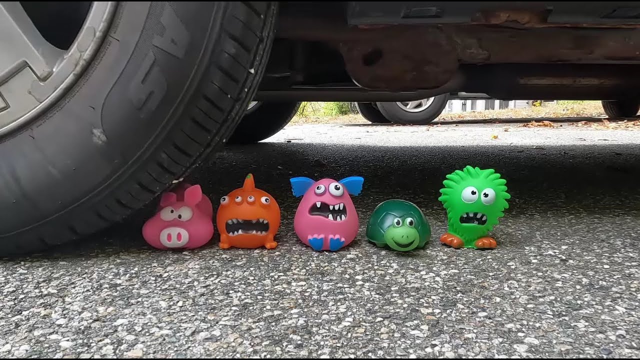 Car Crushing ASMR, Crushing Things with a Car, Crushing Crunchy Stuff