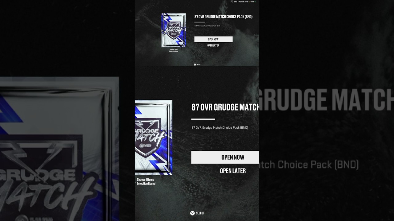 NHL 26 HUT Grudge Match 87 OVR Grudge Match Choice Pack opening (PS5) 