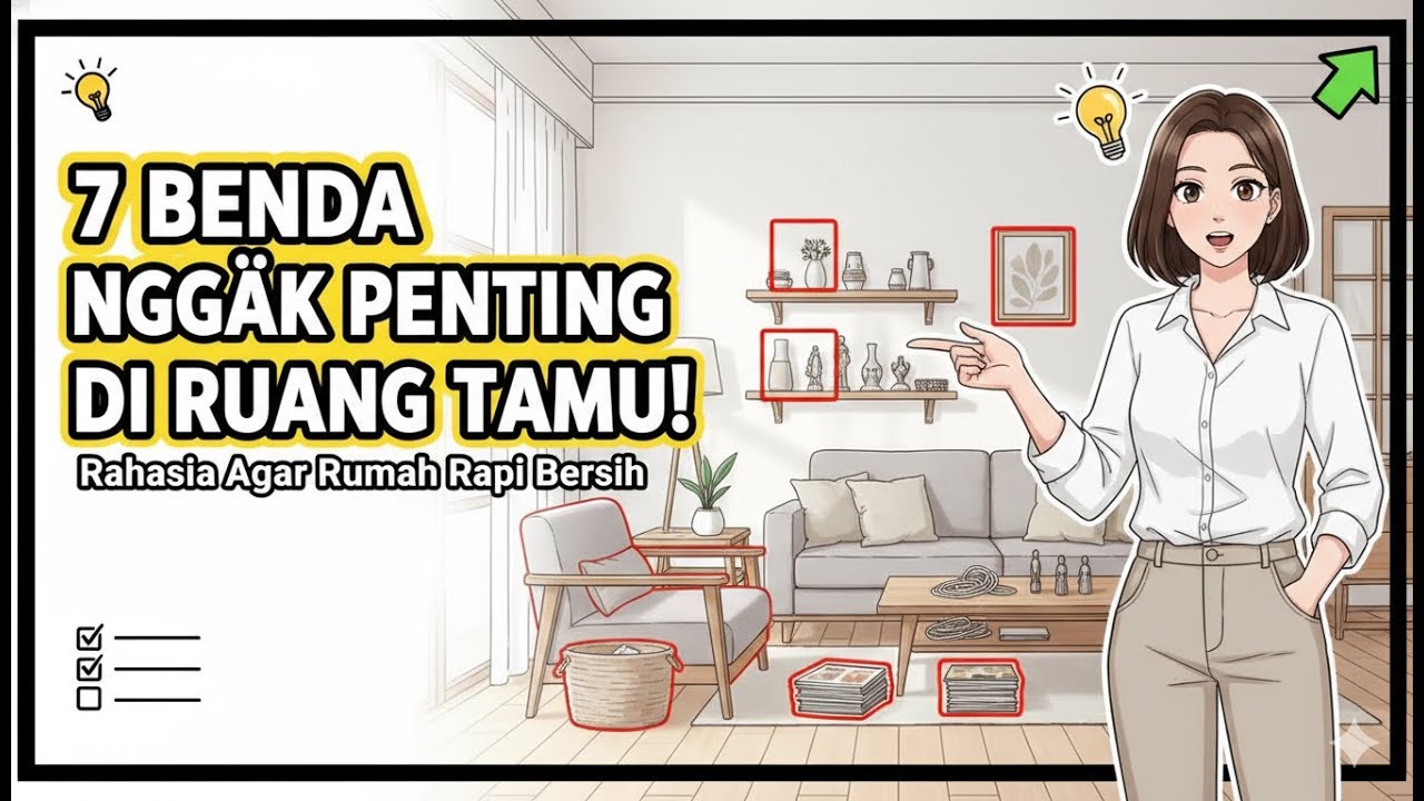 Konmari untuk Pemula: 7 Benda yang Sebenarnya Tidak Kamu Butuhkan di Ruang Tamu