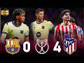 ملخص مباراة برشلونة واتلتيكو مدريد 0 4 نصف نهائي كاس ملك اسبانيا 2025