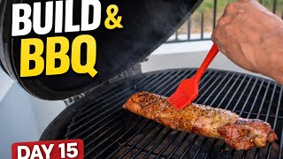 Day 15: Restaurant Build Progress \u0026 Honey Mustard Pork on the Kamado