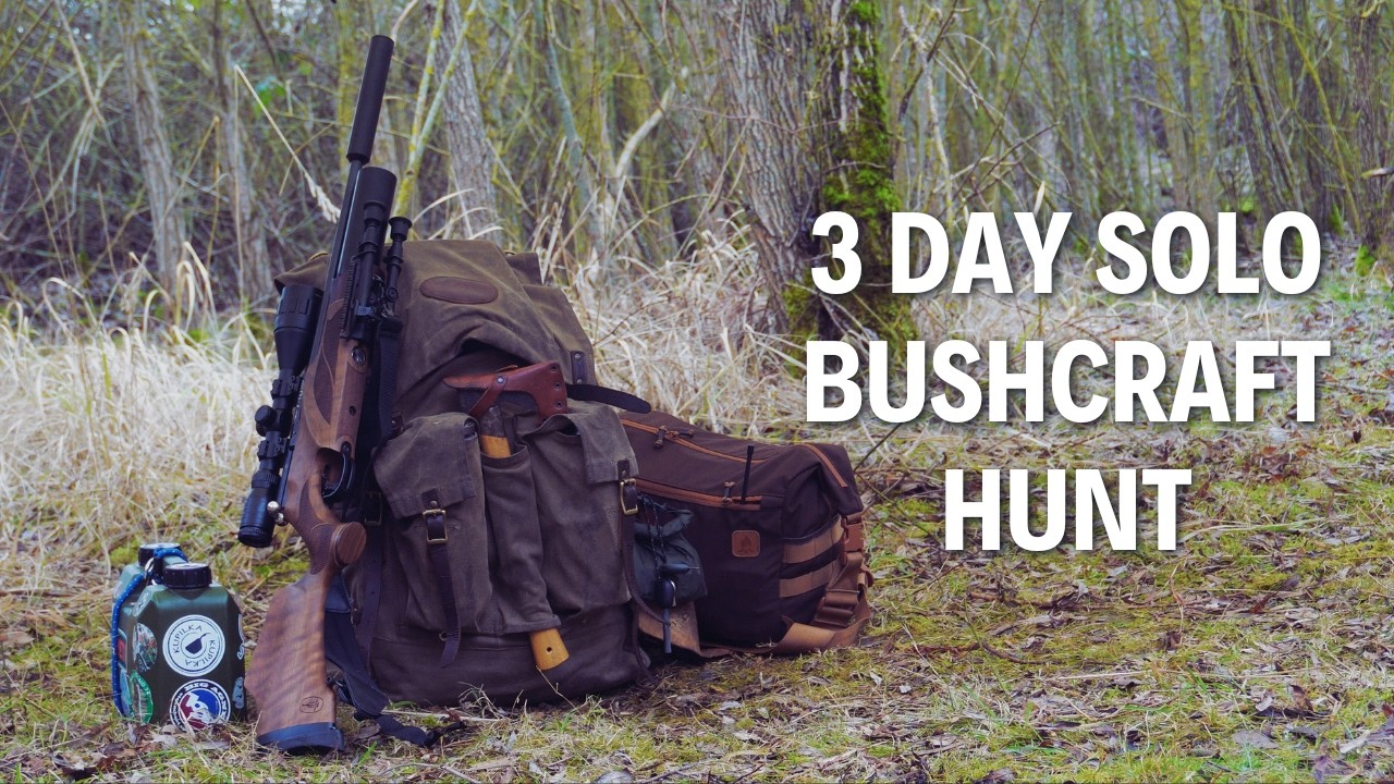 3 Day Solo Bushcraft Hunting Trip with Minimal Food | Learning the Lay of the Land