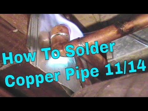 How to Solder copper Pipe and repipe home Part 11