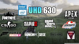 Intel UHD Graphics 630 Test in 10 Games - Intel HD 630 Gaming