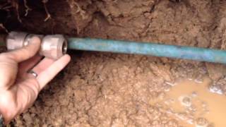 Water Pipe Fix  DIY main waterline repair video