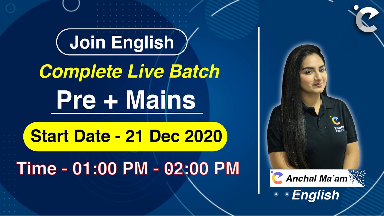 Join Complete Live Batch for All Banking Exams Pre + Mains | English Batch | Exam Centric