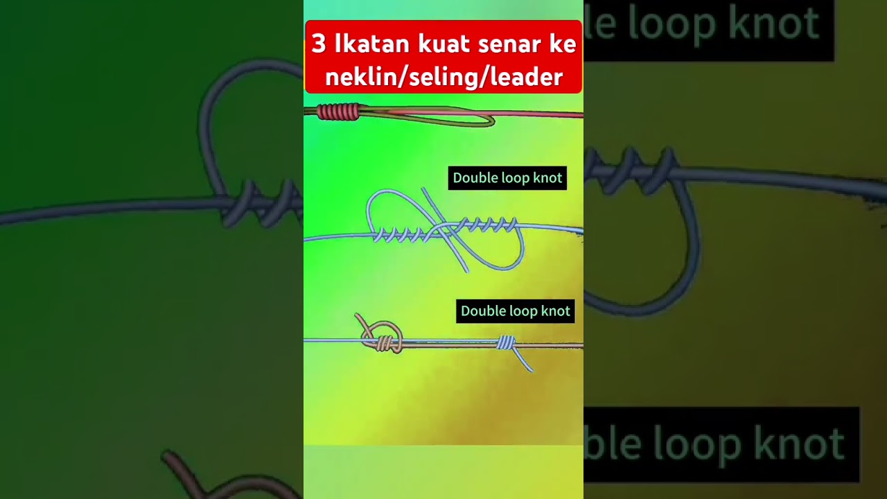 3 cara sambung senar ke neklin/seling/leader yang kuat.  