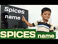 Spices name for children  learn spices nuts grams name in english with picture  learn with prajeet