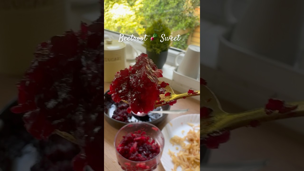 Quick &healthy jam for bread #sweet #beetroot#cooking #food #shortvideo #dazzlingkitchenette