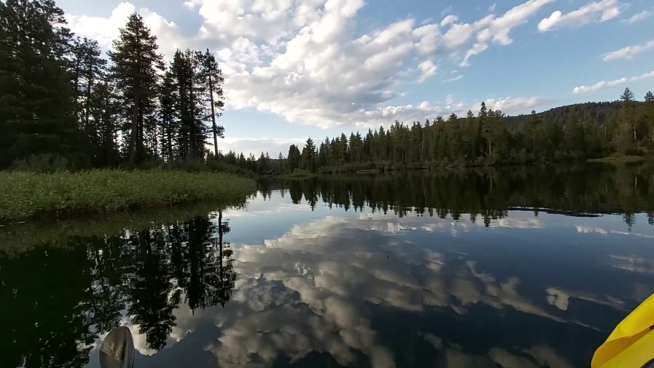 kayaking in Manzanita Lake, California