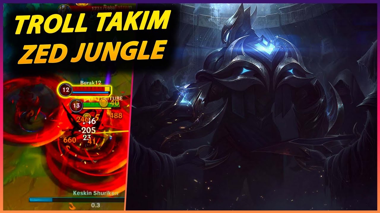 TEK BAŞINA TAKIM GİBİ ZED JUNGLE OYNAMAK | BEST BUILD - Wild Rift - YouTube