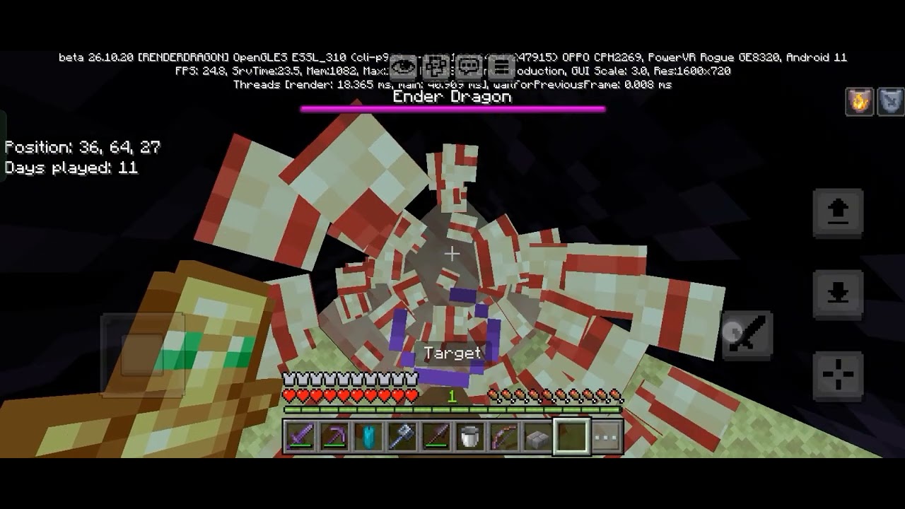 Minecraft but drops are random.My End Battle